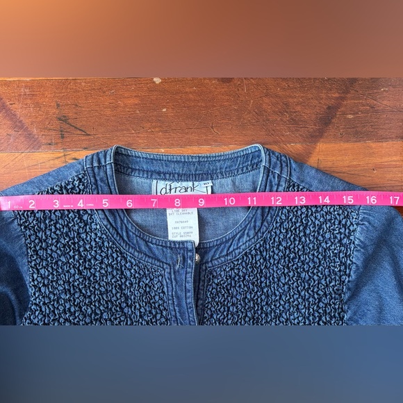 Bolero Textured Jean Jacket - Picture 6 of 8